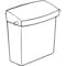Rubbermaid Commercial Sanitary Napkin Receptacle, 12-1/2"x5-1/4"x10-3/4", White RCP614000 - alternate 3